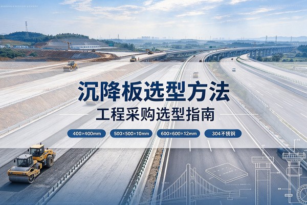 谢家集沉降板选择方法