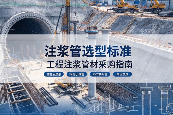 谢家集注浆管选型标准